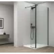 Polysan ESCA BLACK MATT zuhanyoldalfal, 900mm, nyilóajtóval, 300mm