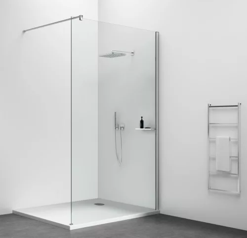 Polysan ESCA polc faliprofilhoz, 230x120mm, króm