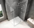 Polysan GLOBE CHROME nyílóajtó oldalfallal, 1100x1000mm, jobbos, transzparent üveg