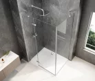 Polysan GLOBE CHROME nyílóajtó oldalfallal, 900x1000mm, balos, transzparent üveg