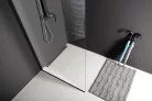 Polysan MODULAR Fix zuhanyfal, 800mm, transzparent üveg, matt fekete profil