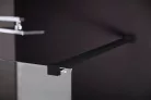 Polysan MODULAR Fix zuhanyfal, 800mm, transzparent üveg, matt fekete profil