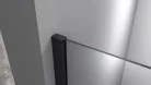 Polysan MODULAR Fix zuhanyfal, 800mm, transzparent üveg, matt fekete profil