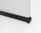 Polysan MODULAR Fix zuhanyfal, 800mm, transzparent üveg, matt fekete profil