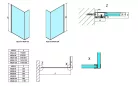 Polysan MODULAR Fix zuhanyfal, L típusú, 2/1-es modul, 1000mm