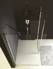 Polysan MODULAR Fix oldalfal, L típusú, 2/2-es modul, jobbos, 1000mm, transzparent üveg
