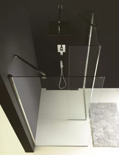 Polysan MODULAR Fix oldalfal, L típusú, 2/2-es modul, jobbos, 1200mm, transzparent üveg