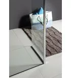 Polysan MODULAR Fix oldalfal, L típusú, 2/2-es modul, balos, 400mm, transzparent üveg