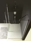 Polysan MODULAR Fix oldalfal, L típusú, 2/2-es modul, balos, 400mm, transzparent üveg