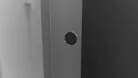 Polysan MODULAR SHOWER tolóajtó fix résszel, 1200mm, matt fekete profil, transzparent üveg