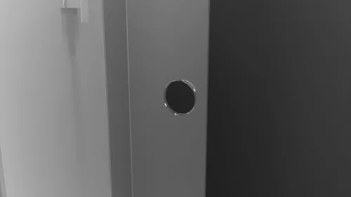 Polysan MODULAR SHOWER tolóajtó fix résszel, 1200mm, matt fekete profil, transzparent üveg