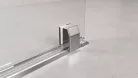 Polysan MODULAR SHOWER tolóajtó fix résszel, 1200mm, transzparent üveg
