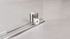 Polysan MODULAR SHOWER tolóajtó fix résszel, 1200mm, transzparent üveg