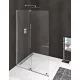 Polysan MODULAR SHOWER tolóajtó fix résszel, 1600mm, transzparent üveg