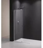 Polysan MODULAR SHOWER tolóajtó fix résszel, 1600mm, transzparent üveg
