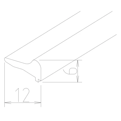 Polysan küszöbléc, 1000mm