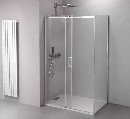 Polysan THRON LINE SQUARE szögletes zuhanykabin 1200x700mm, szögletes görgők