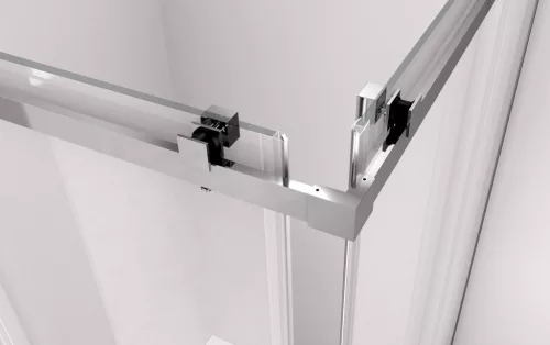 Polysan THRON LINE SQUARE szögletes zuhanykabin 1200x800mm, szögletes görgők, sarokbelépős