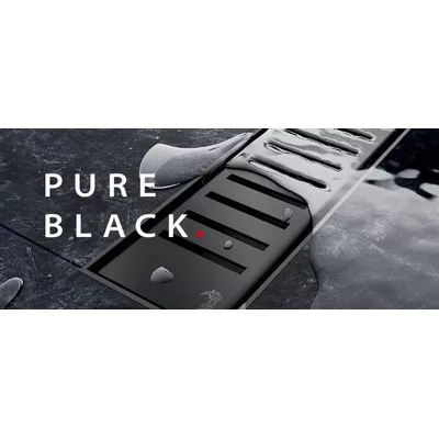 Alcaplast Pure Black perforált rács fekete 650 mm PURE-650BLACK