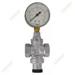   Ferro nyomáscsökkentő szelep standard 3/4", manométerrel (RC20SM)