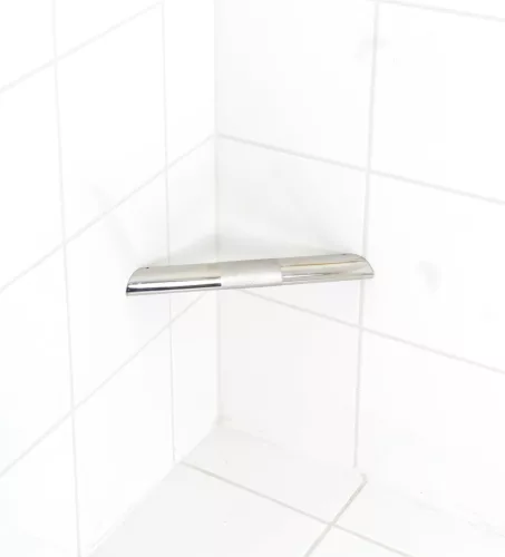 Riddler lábtartó zuhanyzóba, csiszolt inox (A250100)