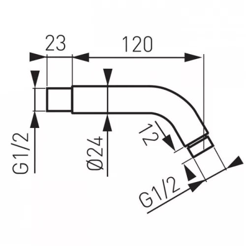 Ferro RN12 zuhanykar fejzuhanyhoz króm RN12