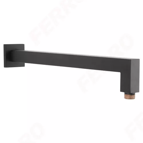 Ferro fali zuhanykar fejzuhanyhoz szögletes fekete (RN350KBL)