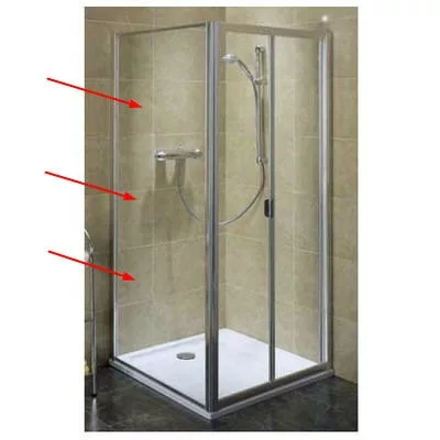 Kolo Akord zuhanyfal matt ezüst profil transparent üveg 800 mm (RSKS80222005)