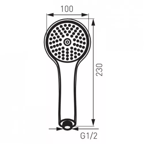 Ferro Dritto 1f kézi zuhany króm S105