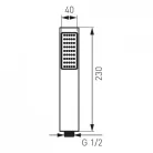 Ferro Moderno 1f kézi zuhany króm S115