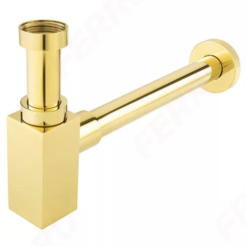 Ferro quadro szögletes búraszifon g5/4”x32 mm arany (S280G)