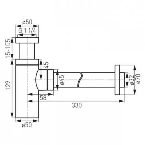 Ferro S282NC búraszifon 32 mm nikkel