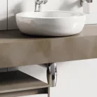 Ferro S286 ovális búraszifon 32 mm króm (S286)