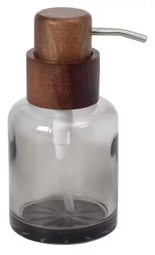 FIGO szappanadagoló, 300ml, füstüveg/fa (08387)