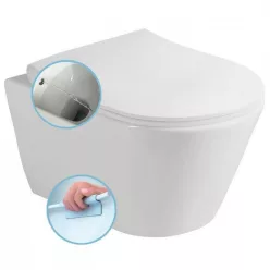 Sapho AVVA RIMLESS fali WC bidézuhannyal fehér SAPHO-100312 rajza