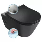 Sapho AVVA RIMLESS fali WC bidézuhannyal matt fekete