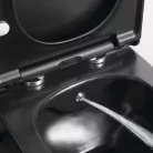 Sapho AVVA RIMLESS fali WC bidézuhannyal matt fekete SAPHO-100315-110 rajz
