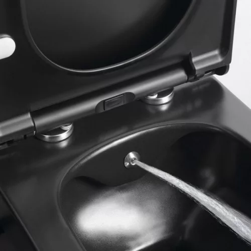 Sapho AVVA RIMLESS fali WC bidézuhannyal matt fekete SAPHO-100315-110 rajz