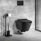 Sapho AVVA RIMLESS fali WC bidézuhannyal matt fekete SAPHO-100315-110 rajz
