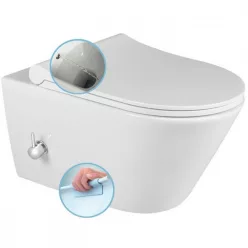 Sapho AVVA RIMLESS fali WC bidézuhannyal fehér SAPHO-100315 rajza