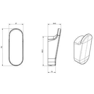 Sapho Zen fogas króm 122035