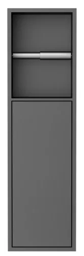 INSERTA burkolható WC-papírtartó, 600x170mm, gun metal (1301-60B)