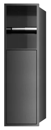 INSERTA burkolható WC-papírtartó, 600x170mm, gun metal (1301-60B)