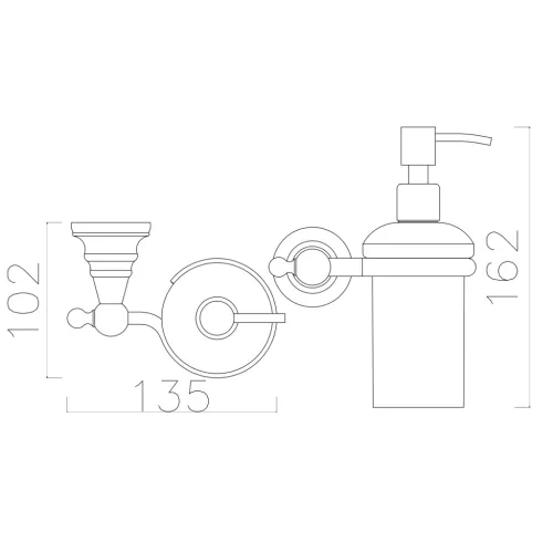 DIAMOND szappanadagoló, bronz (1318-19)