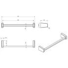 Sapho Zen törölköző tartó 300 mm króm 160938