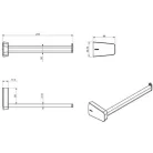 Sapho Zen törölköző tartó 200 mm króm 160983