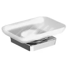 Sapho Zen szappantartó tejüveg króm 161003 műszaki rajz