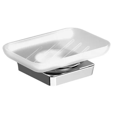 Sapho Zen szappantartó tejüveg króm 161003 műszaki rajz