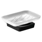 Sapho Zen szappantartó tejüveg króm 161003 műszaki rajz