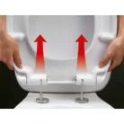 Sapho Lena WC ülőke fém zsanér softclose levehetőn 1703 113